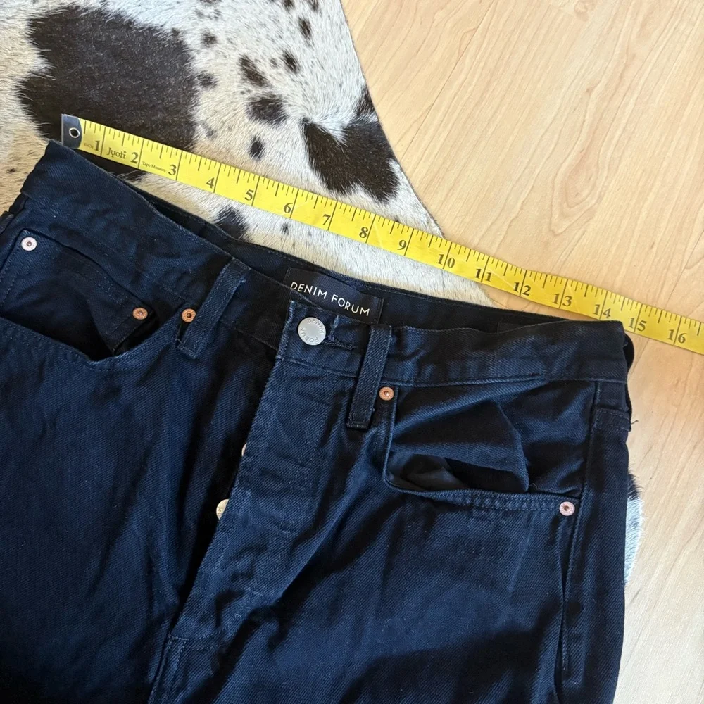 DENIM FORUM ARITZIA The Joni High Rise Loose Jeans Black‎ Size 28